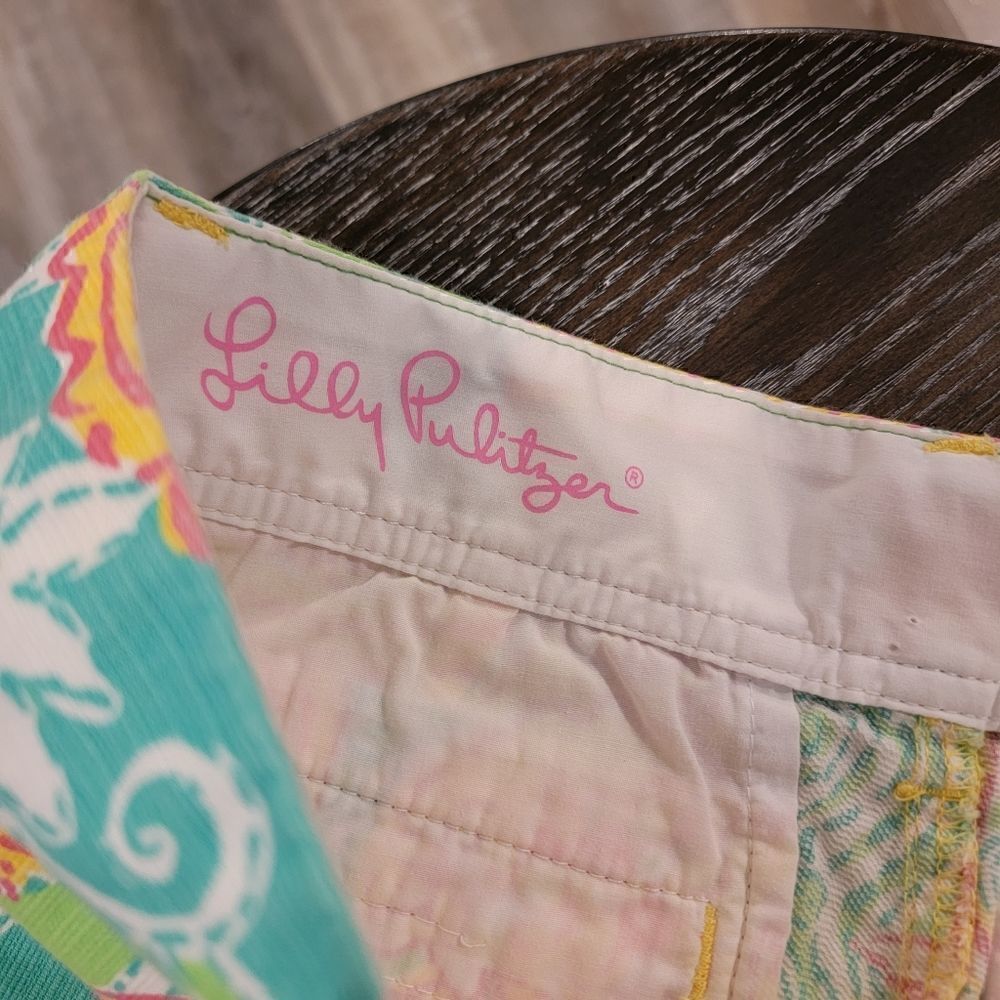 Lilly Pulitzer Walsh Short Pop Goes Thelemur Size 00 View 4